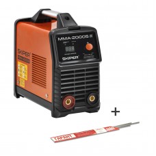 ИНВЕРТОР СВАРОЧНЫЙ SKIPER MMA-2000S ГАРАНТИЯ 2 ГОДА!(160-260 В, LED ДИСПЛ., 120А, 1,6-2,5 ММ)