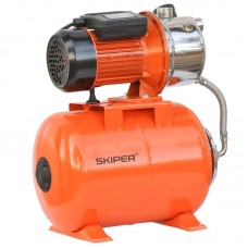СТАНЦИЯ ВОДОСНАБЖЕНИЯ АВТОМАТИЧЕСКАЯ SKIPER JET100S (900 ВТ, 3100 Л/Ч, 24 Л, НЕРЖ)