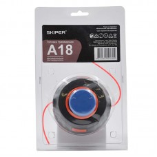 ГОЛОВКА ТРИММЕРНАЯ SKIPER A18 2,4ММ,(10*1,25 "МАМА" ЛЕВ. РЕЗ.), 270 ГР, (БЛИСТР) D 110