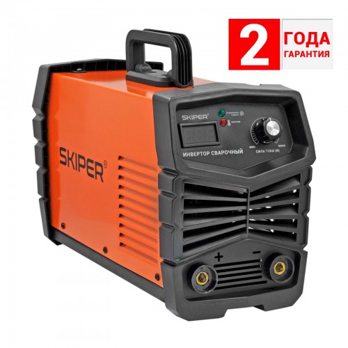 ИНВЕРТОР СВАРОЧНЫЙ SKIPER MMA-2800-6 (160-260 В, LED ДИСПЛ., 230А, 1,6-5 ММ, ЭЛЕКТРОСТ. ОТ 6,0 КВТ)