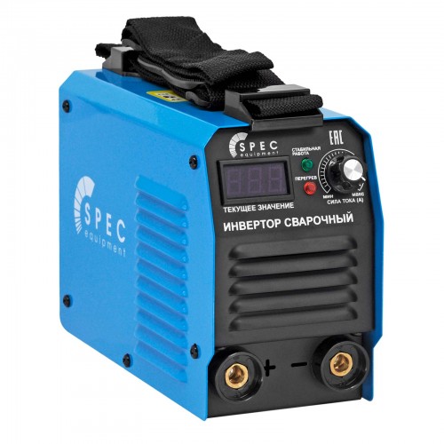 ИНВЕРТОР СВАРОЧНЫЙ SPEC ARC-210A-4 (160-260 В, LED ДИСПЛ., 210А, 1,6-3,2 ММ, ЭЛЕКТРОСТ. ОТ 6,0 КВТ)