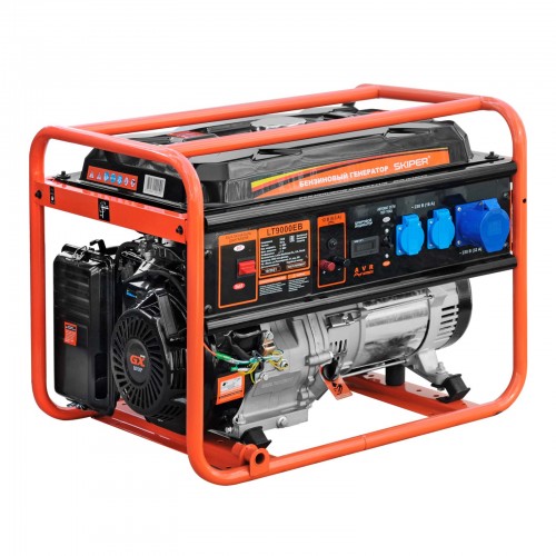 ЭЛЕКТРОСТАНЦИЯ SKIPER LT9000EB (6.5КВТ, 2Х230В/16А/3.5КВТ, 1Х230В/32А/6КВТ, 12В, БАК 25.0Л)