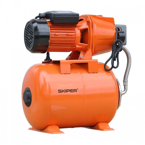 СТАНЦИЯ ВОДОСНАБЖЕНИЯ АВТОМАТИЧЕСКАЯ SKIPER JET100 (900 ВТ, 3100 Л/Ч, 24 Л, ЧУГУН) 
