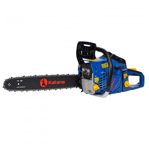 БЕНЗОПИЛА KATANA GS7501 (СВЕЧА BOSCH, БУМ.ФИЛЬТР, 45 СМ/18", 0.325", 1.5 ММ, 72 ЗВ. 2.6 КВТ, 52 СМ3)
