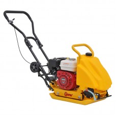 ВИБРОПЛИТА SKIPER C90H-WMT (HONDA GX160, 5.5ЛС, ПЛ54Х42СМ, 15КН, 25М/МИН, БАК/ВОД, РЕЗ КОВР, КОЛЁСА)